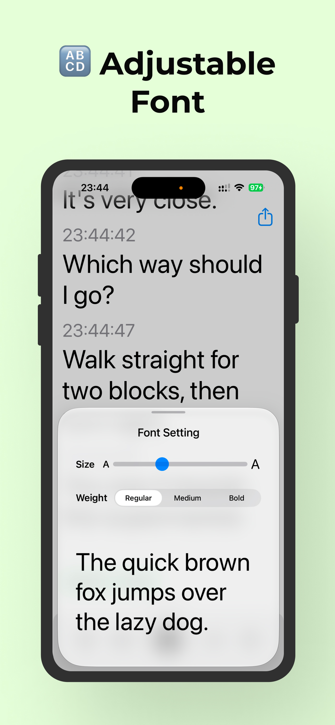 Live Transcribe & Notification iPhone app screenshot 8