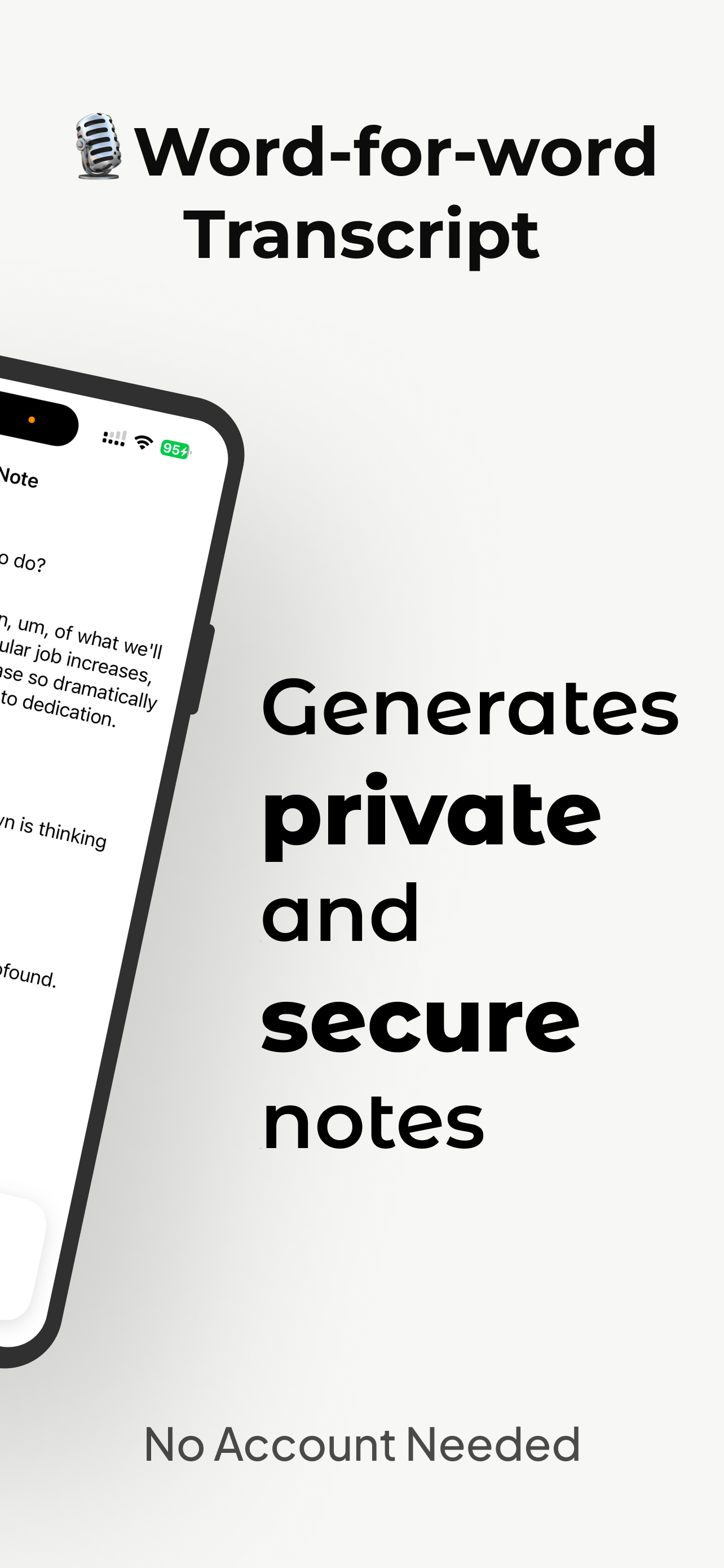 AutoNote AI transcription and note taking app screenshot 2