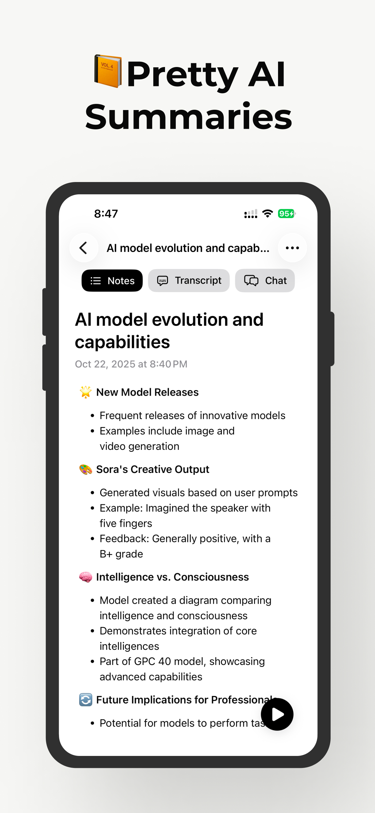 AutoNote AI transcription and note taking app screenshot 4