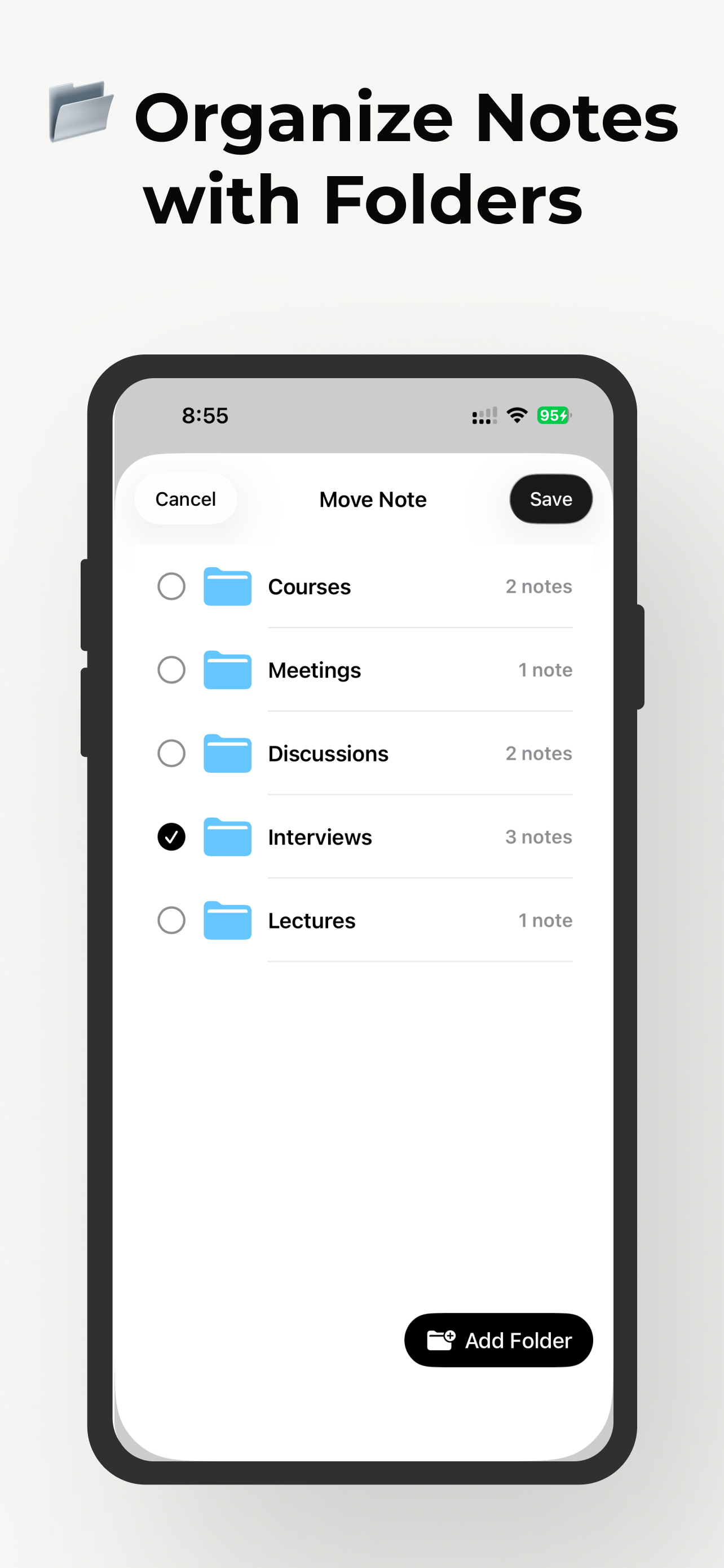 AutoNote AI transcription and note taking app screenshot 6