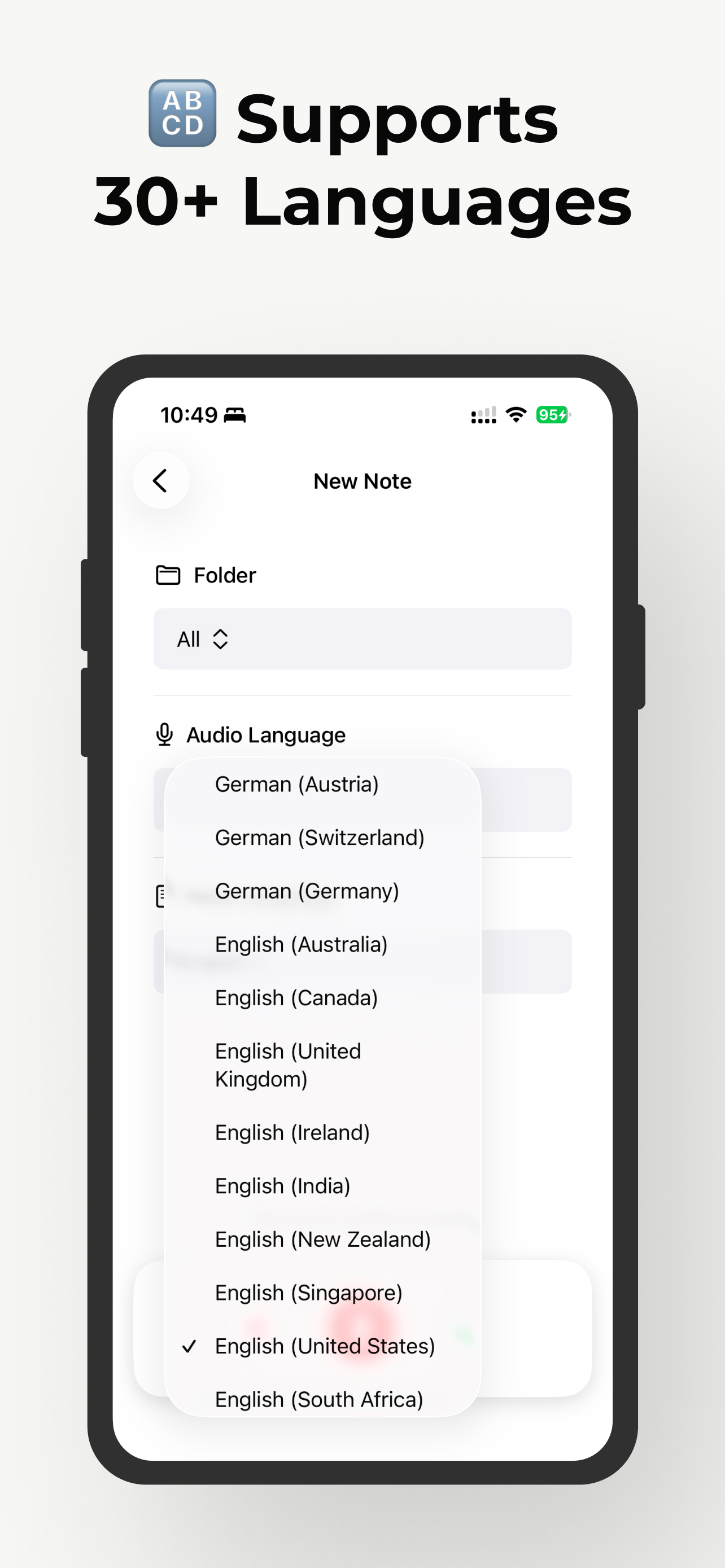 AutoNote AI transcription and note taking app screenshot 7