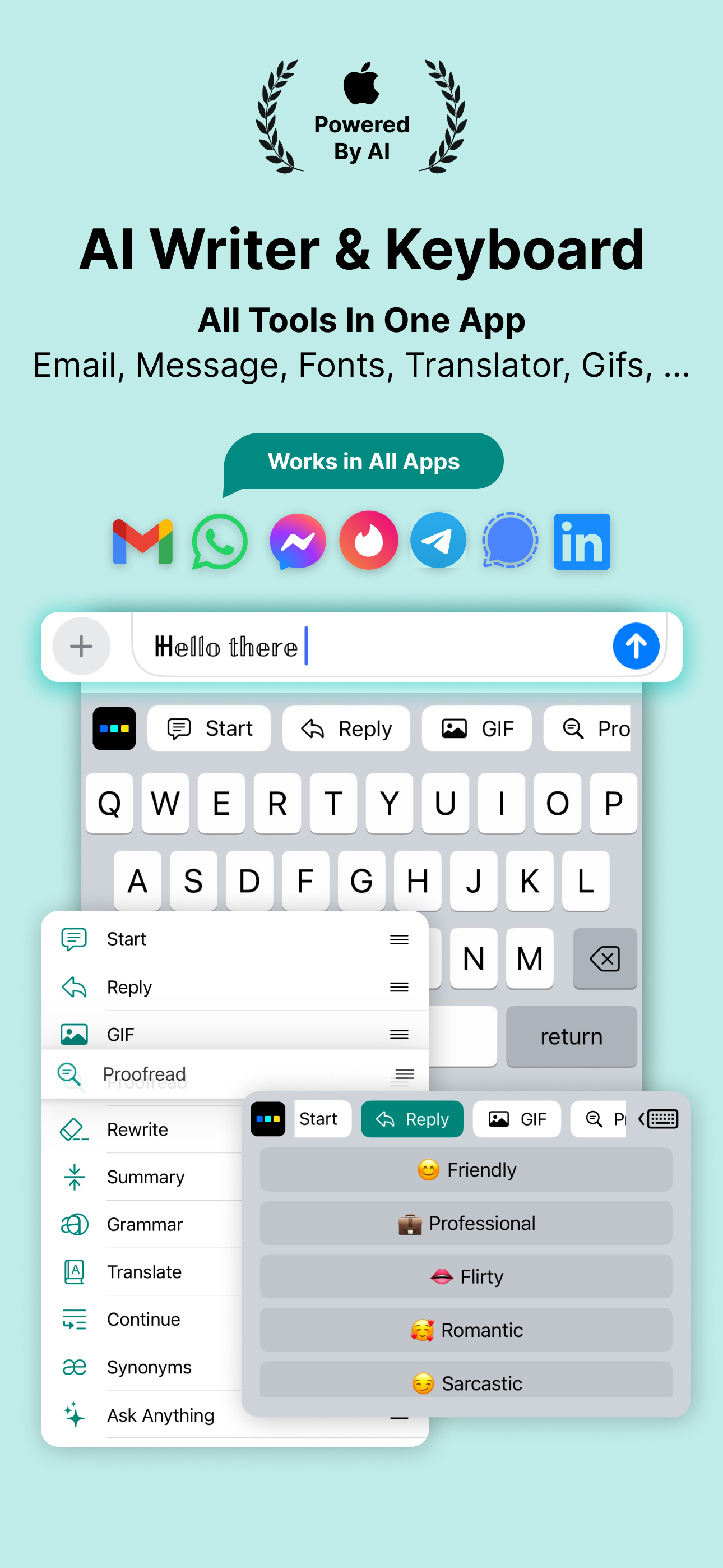 TextMaster AI keyboard and writing assistant screenshot 1